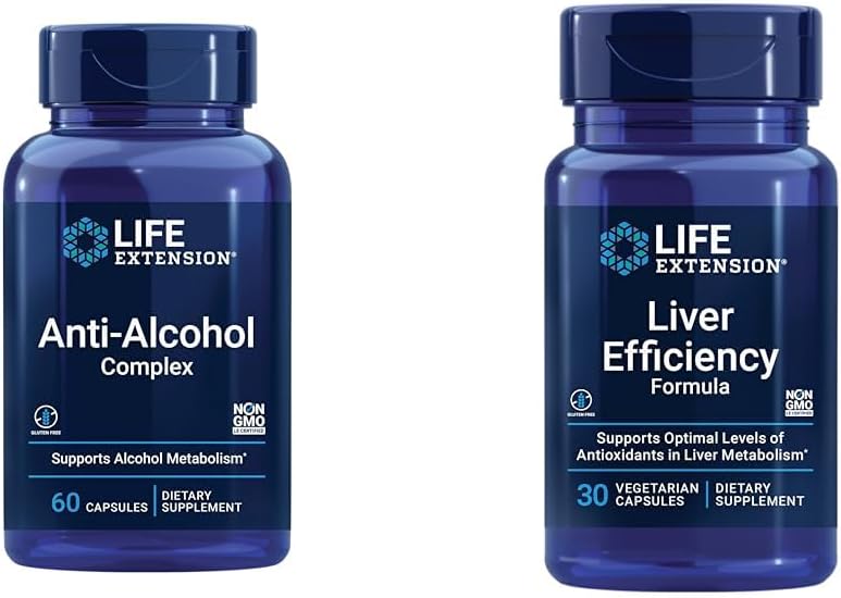 Conjunto de suporte à saúde do fígado de extensão da vida com complexo anti-alcohol e fórmula de eficiência do fígado