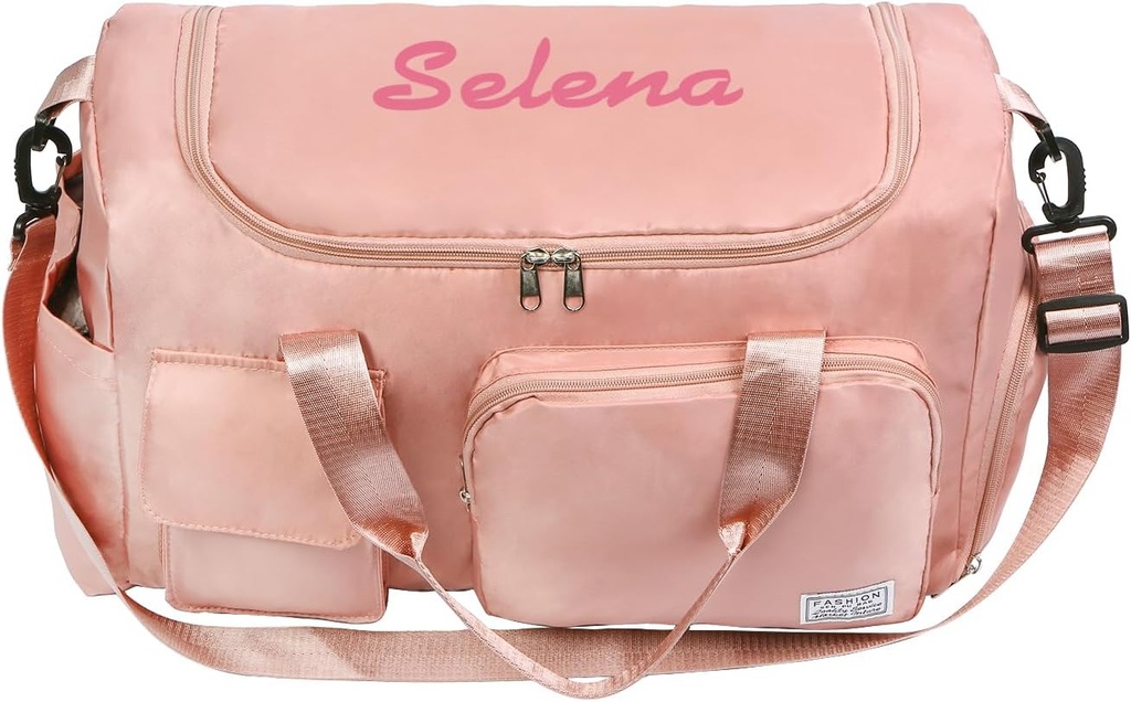 Bolsa Duffle de viagem personalizada para as mulheres: impermeável multi-compartimento com alça do ombro, presente para o amante viajante