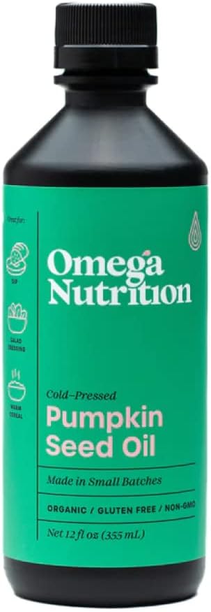 Óleo de semente de abóbora de nutrição Omega, 12-onça