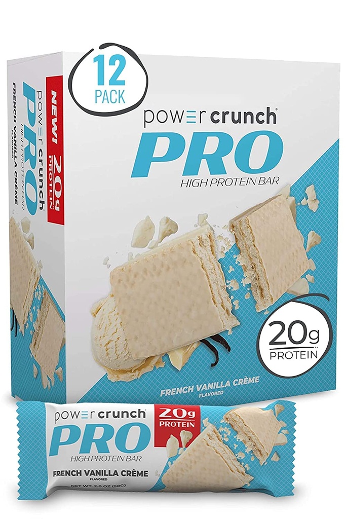 Power Crunch PRO, French Vanilla Crème, 2 Ounces (12 Conde)
