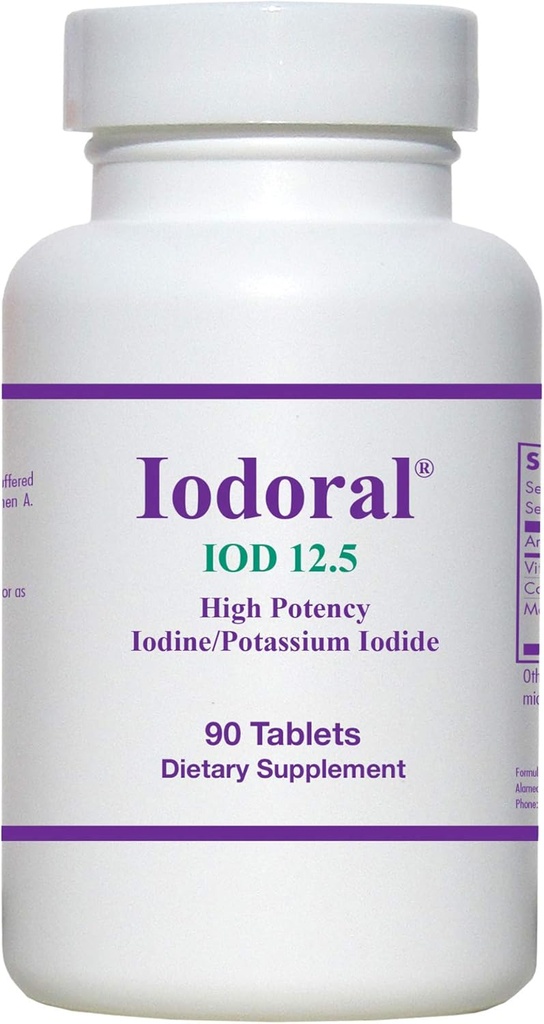 OPTIMOX Iodoral de alta potência Iodo de Iodo de Potássio Suplemento de suporte de tiroide