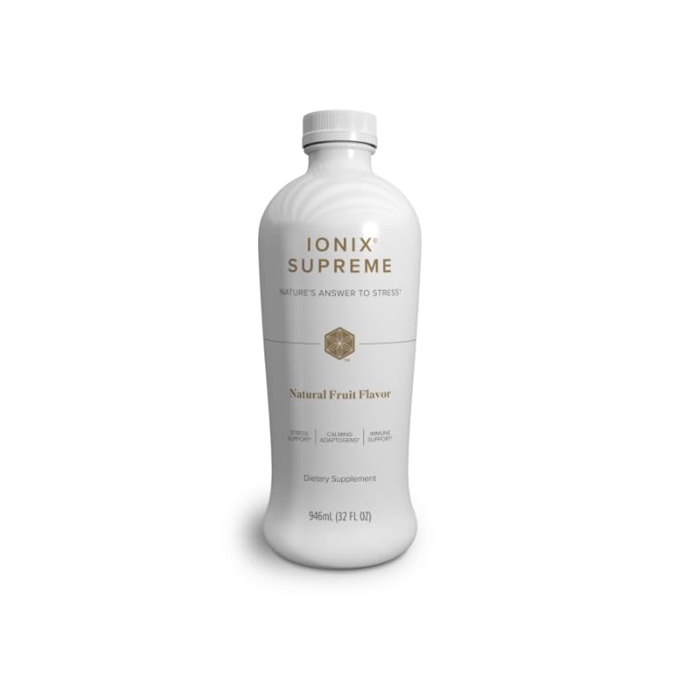 Isagenix Ionix Supreme - Beba com niacina, vitamina B12, vitamina B6 e riboflavina para ajudar a combater o estresse - garrafa de 32-onça (sabor natural de frutas)