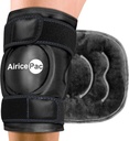 Pacote de gelo para alívio da dor do joelho, Reusable Gel Ice Wrap para lesões, Inchaço, Cirurgia de substituição do joelho, Terapia com compressão fria para artrite, Meniscus Tear e ACL, Preto
