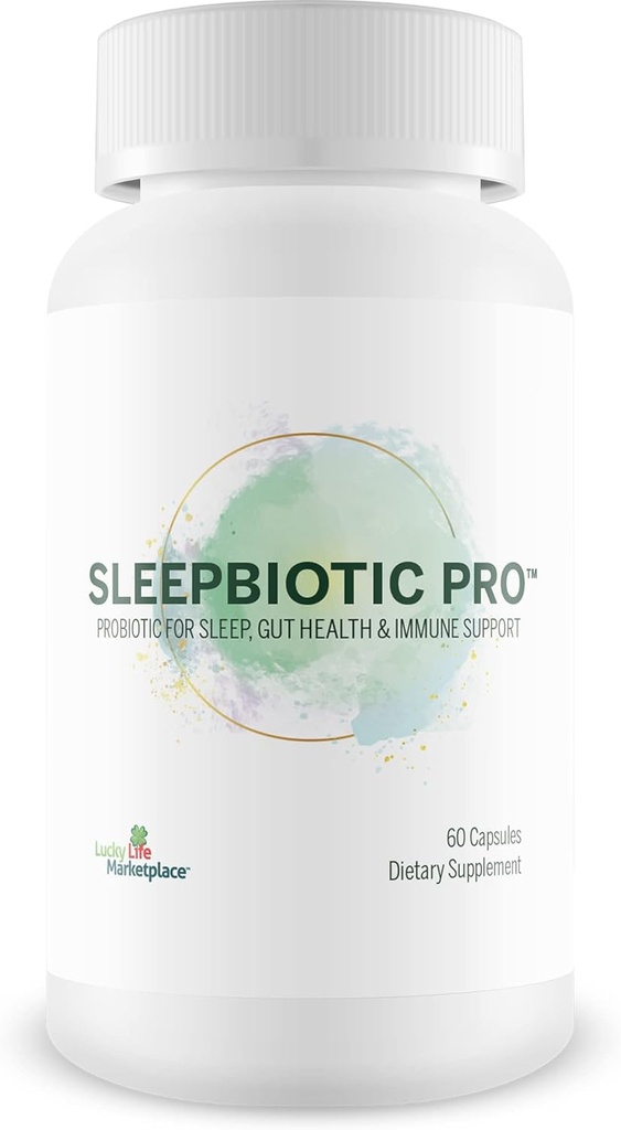 Sleepbiotic Pro - Multi-Strain Probiótico Suporte ao Sono - Ajuda Gut Saúde e Imune Suporte - Promover o relaxamento e qualidade do sono com Probióticos Premium - Lactobacillus & Bifidobacterium - 40 Bilhões UFC