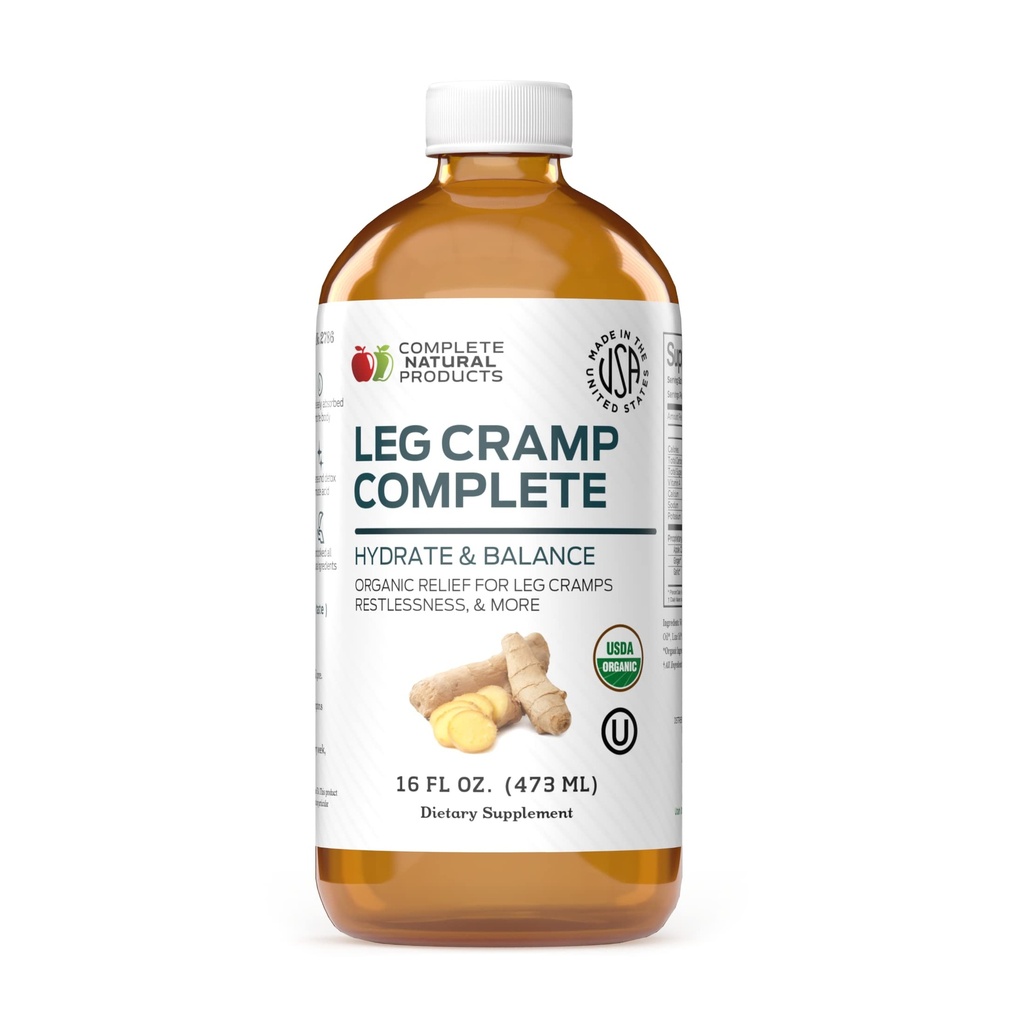 Cãimbra Perna completa 16 onças - Natural líquido músculo Amish orgânico, pé & pé Cãimbra alívio Remédio, vitamina, & Suplemento