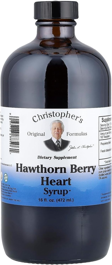 Christopher's Original Formulas Hawthorn Berry Heart Syrup - 16 fl oz