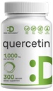 Quercetin 1.000mg por serviço, 300 Cápsulas – Suplementos de suporte imunológico saudável, Flavonoides biodisponíveis elevados, Antioxidante Natural – Não-GMO, Soja Livre, Sem glúten