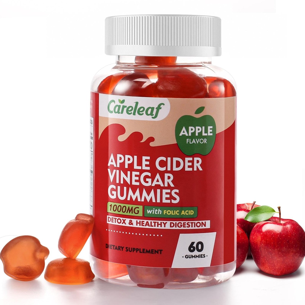 Pastilhas de vinagre de sidra de maçã 60 conta 1000mg AVC com vitamina B6 Vitamina B12 para o metabolismo, digestão, detox, gut & saúde imune
