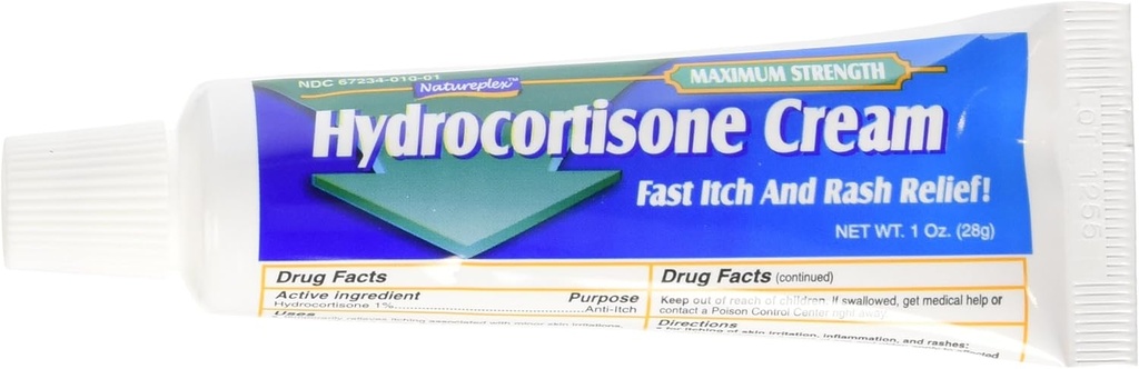 Natureplex Hydrocortisona 1% Creme, 1 Onça (Pacote de 3)