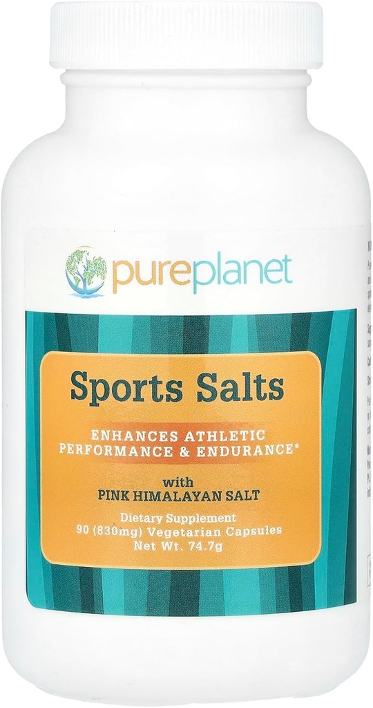 PURE PLANET Sports Salts, 90 Cápsulas Vegetarianas