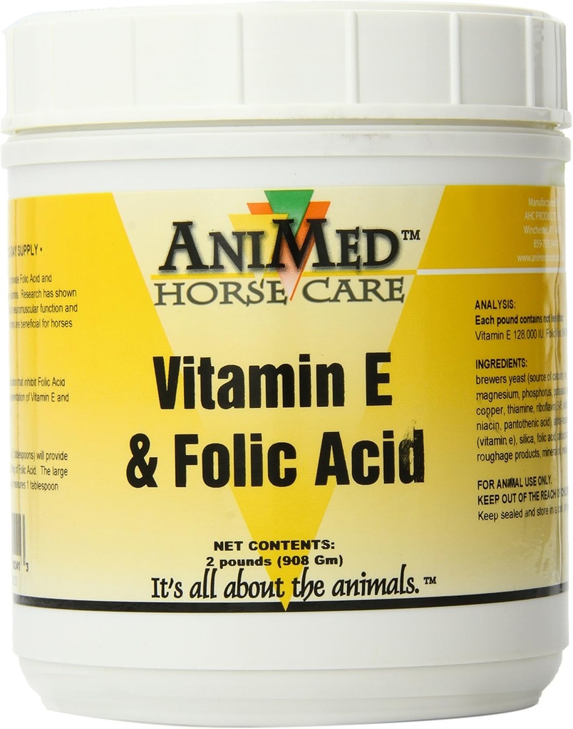 Ácido Fólico de Vitamina E AniMed (2 lb)