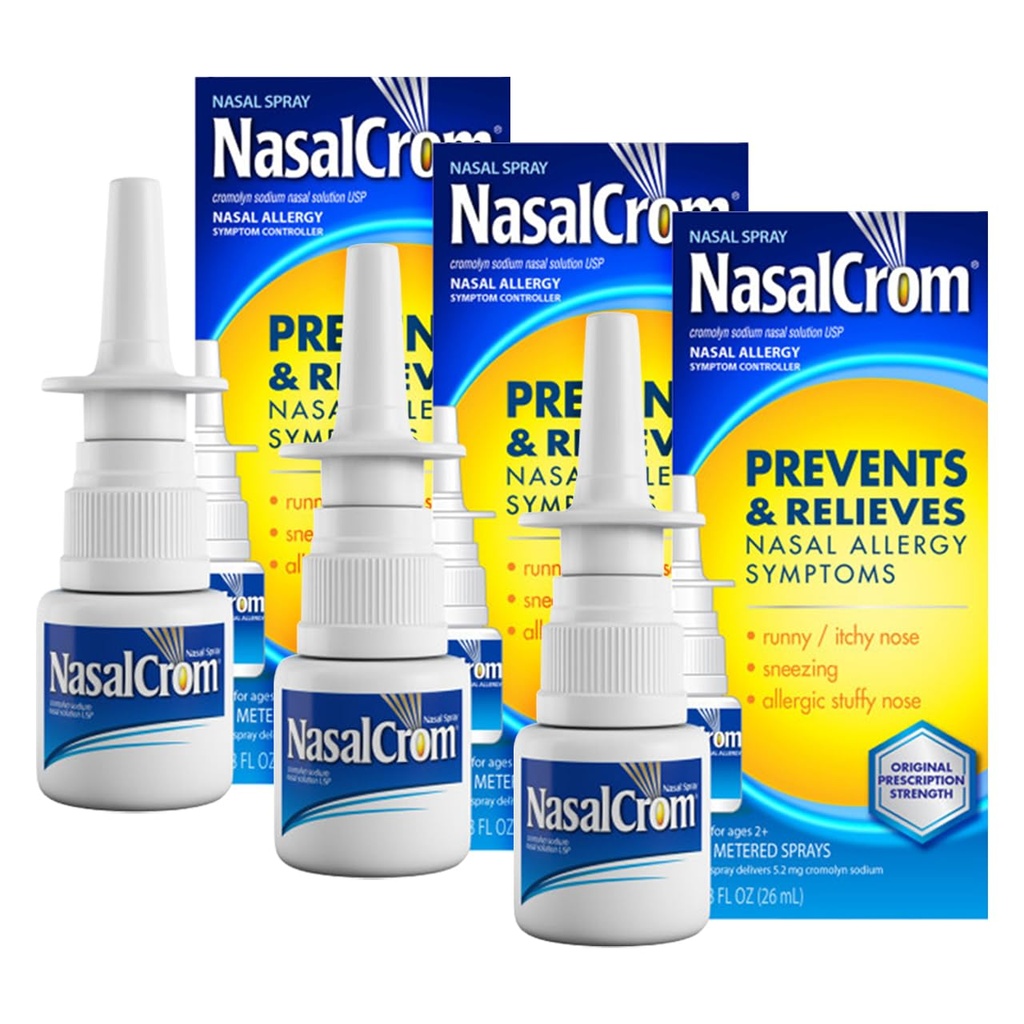 Controlador de Sintomas de Alergia de Pulverização NasalCrom 200 Sprays