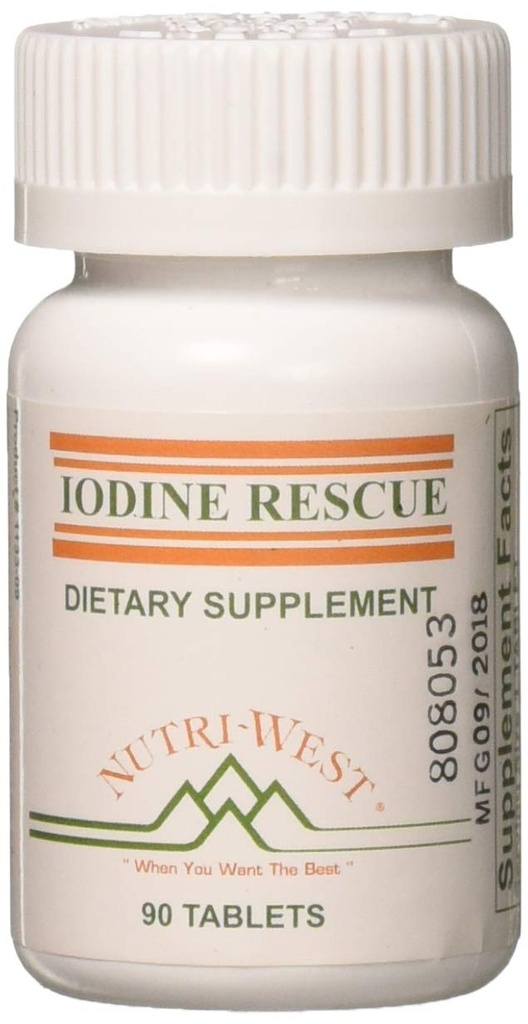 Resgate de Iodo 90 comprimidos por Nutri West por Nutri-West