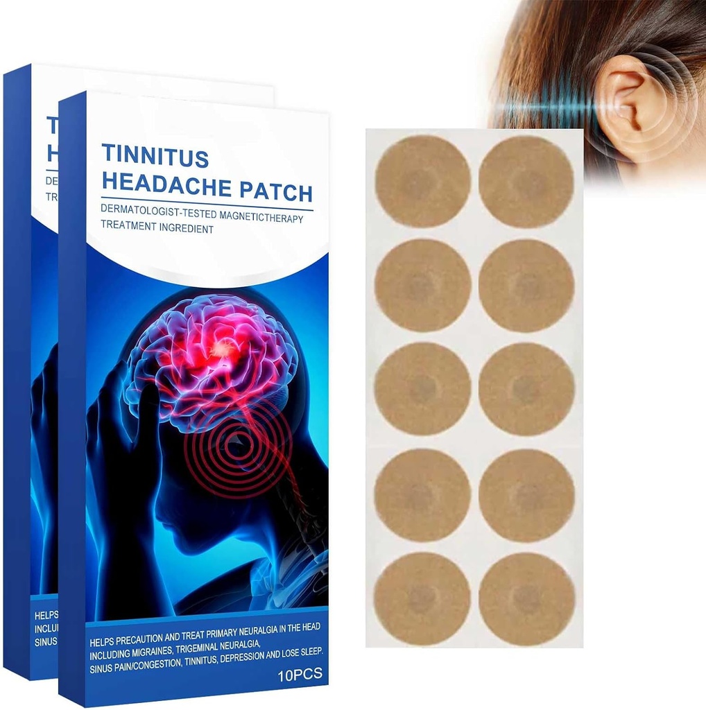 Tinnitus Patches 20 PCs, Orelha Patches para Tinnitus, Orelha Patch, Tear Weaken, Itchy Ears/Non-Woven Tecido Patch (20PCS)