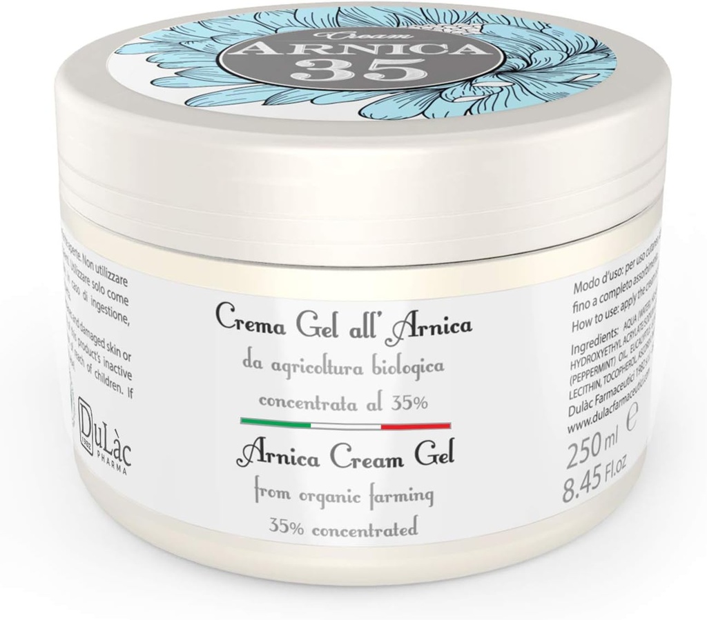 Dulác - Arnica Cream 8.45 Fl Oz Rico em Extratos Orgânicos Arnica Montana, Arnica Bruise Cream Força extra também Ideal para músculo e alívio conjunto, inchaço e edema