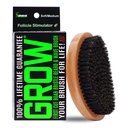 Escova de barba de javali CRESCIMENTO e escova de onda 360 para homens – Escova de crescimento de barba e bigode – Escova de barba para homens e estimulador de folículos – Exfoliate, Detangle & Boost Circulation – EUA Made