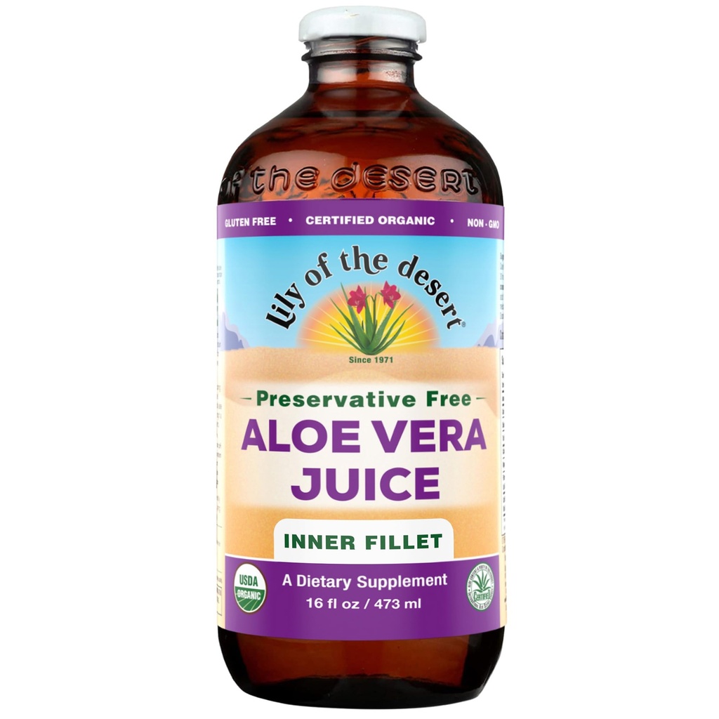 Lily Of the Desert Aloe Vera Juice, Conservative Free, Inner fillet, 16 Fl oz