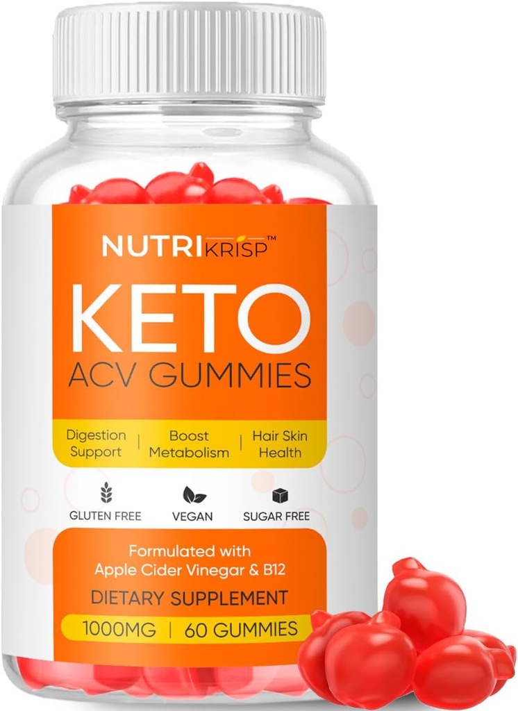 Keto ACV Gummies - Suplemento de vinagre de maçã sem glúten para homens (1000MG)
