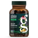 Gaia Herbs Quick Defense - Suplemento de suporte imunológico de ação rápida* - Echinacea, Black Elderberry, Ginger & Andrographis - 80 Vegan líquido Phyto-Capsules (8-Dia de fornecimento)