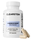 ClearsTEM - MINDBODYSKIN Suplemento Hormonal Acne (5-HTP) - Suplemento Natural DIM - Vitaminas Cuidados com a pele - Equilíbrio Hormônio, Antioxidantes - Sem glúten, Crueldade Grátis - 30 Servings, 90 Cápsulas