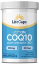 LifeCaps CoQ10 200mg - Ultimate CoQ10 - Ultra alta absorção Q10 Suplementos - 60 Contagem