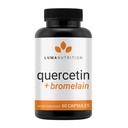 Luma Nutrition Quercetin 500mg - Quercetin com suplemento de bromelaína - Antioxidante - Suporte imunológico - Vegan & Gluten-Free - 60 Cápsulas