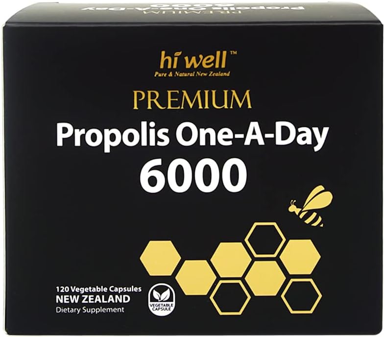 Hi bem Premium Própolis 1-A-Dia 6000 Flavonoid 120mg 120Capsules