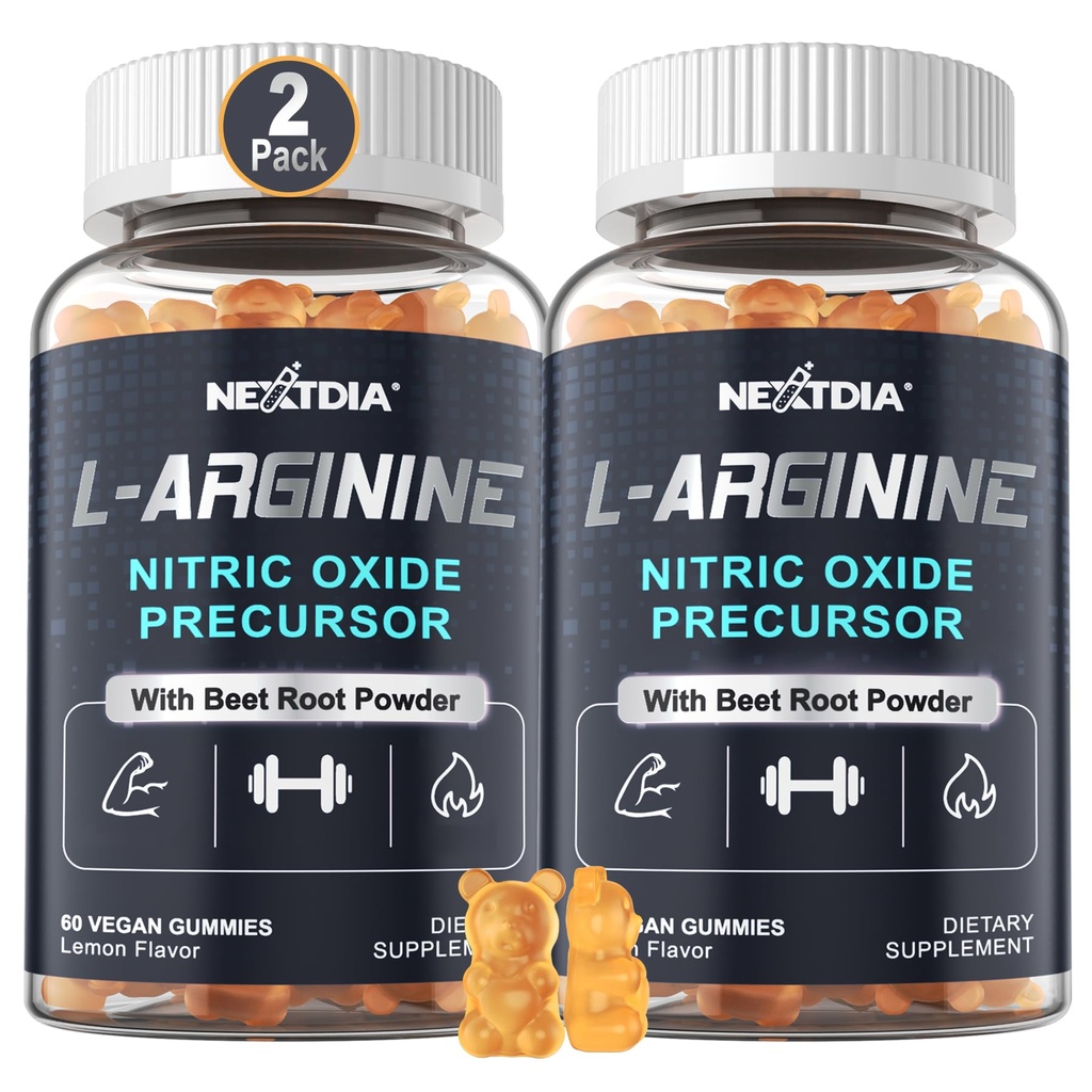 Açúcar livre L Arginina Nitric Oxide Gummies 1300mg para homens e mulheres com L Citrulina, Raiz de beterraba, B3