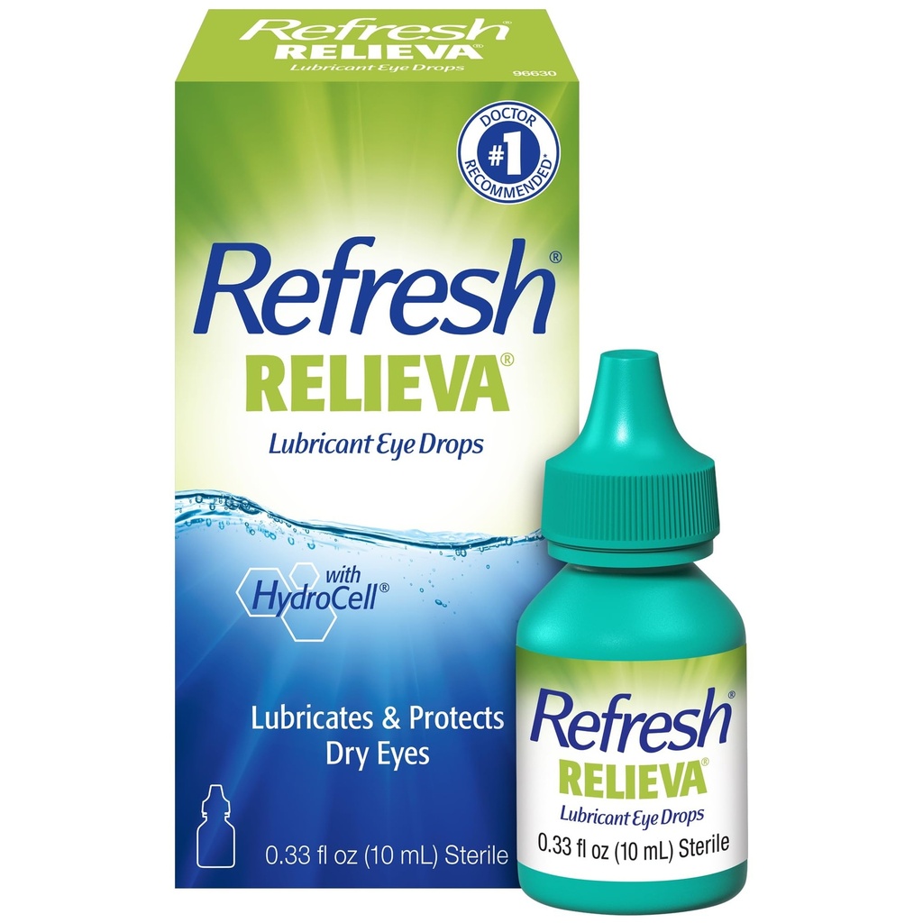 Atualizar Relieva Lubricante gotas de olho, 0,33 Fl Oz estéril, embalagem pode Vary