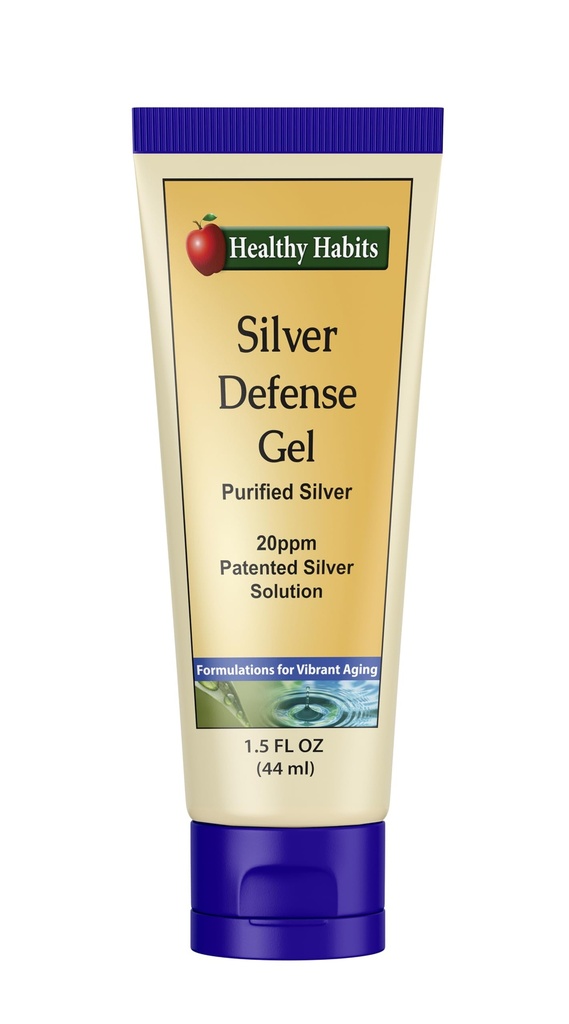 Hábitos saudáveis Silver Defense Gel Purified Topical Gel Coloidal Prata com Tecnologia Nano