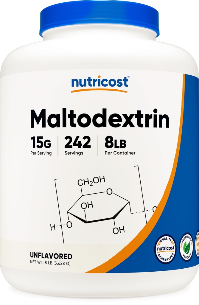 Nutricost Maltodextrina Pó 8LBS - Sem glúten, sem OGM