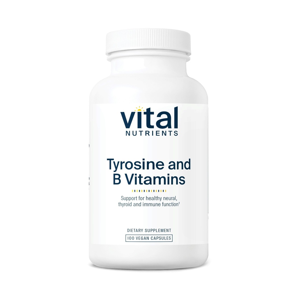 Nutrientes Vitais Tyrosine e vitaminas B, Tiróide, Imune e Nerve Support Formula