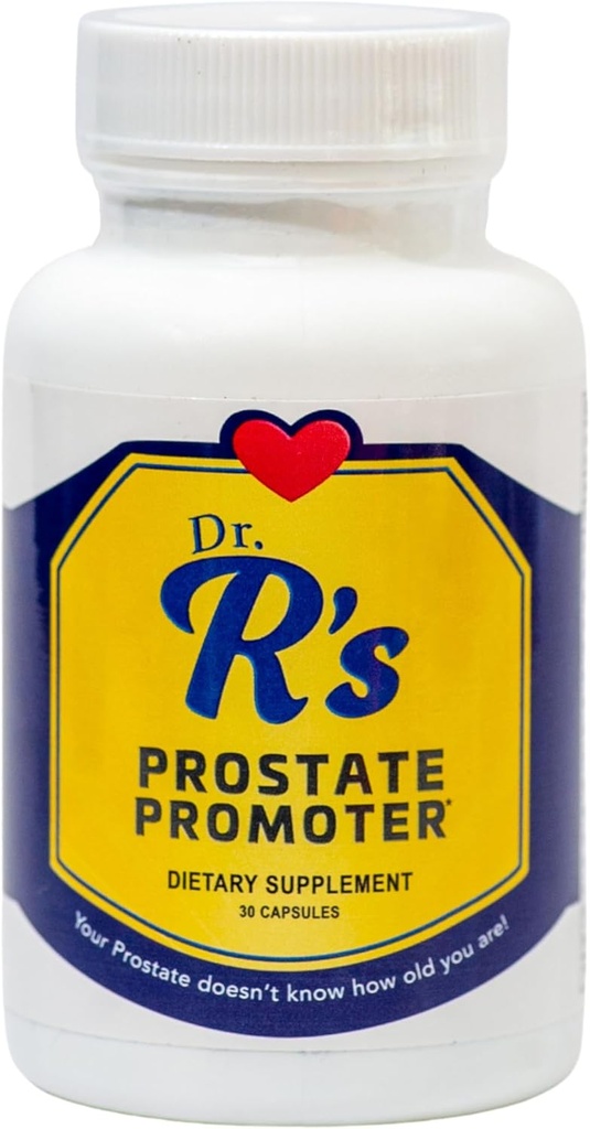 Dr. R's Prostate Promoter Saw Palmetto, Chá Verde, Açafrão, Licopeno, I3C, Quercetin, Sulforaphane, Alho, Rosemary, Resveratrol, Bromelain 5mg - Suplementos Próstate para Homens Made in USA, 30 Caps