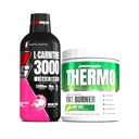 PROSUPPS L-Carnitina 3000 Estimulante Livre de Tiros Líquidos (31 Servings, Dragon Fruit) e Thermo Fat Burning Thermogenic Powder (25 Servings, Spicy 'Rita) Bundle
