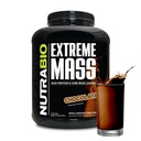 NutraBio extrema massa Gainer proteína pó, 53G proteína, limpa ganho de peso, aumentar a massa muscular, espectro completo Aminoácido - Chocolate, 6 libras