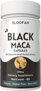 Cápsulas de Maca pretas 500mg 10:1 Extrair o pó de ervas concentradas Suplemento de ervas não-GMO, sem glúten, extrato de raiz de Maca