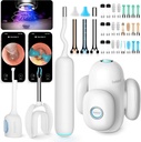 BEBIRD Home 30S Sistema de Cuidados com Orelha - Limpador de Canal de Orelha com Câmera FHD de Escopo Flexível, Luz LED UVC, Drops Visual de Orelhas, Ferramenta de Remoção de Cera para Limpar o Orelha, 3 Conjunto de Kits de Limpeza para Adultos / Crianças