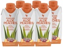 Para sempre Viver - Para Sempre Aloe Peaches - Suporta Digestão, Sistema imunológico, Níveis de energia Sem conservantes, Vegan, Sem glúten - 6 embalagens