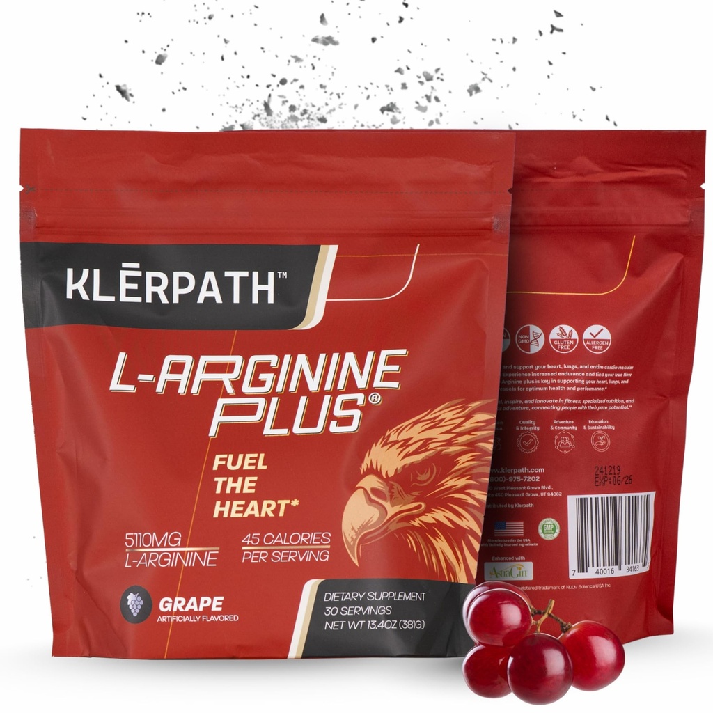 L-arginina Plus-5110mg L-arginina e 1010mg L,13,4 onça