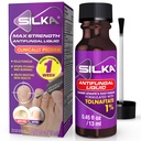 SILKA Max Strength Líquido antifúngico para a saúde da unha com aplicador de escova, Resultados em 1 semana, Tratamento de fungos de unhas para unhas danificadas, Tratamento do pé de Atleta, Tolnaftato 1% 0,45 Fl Oz
