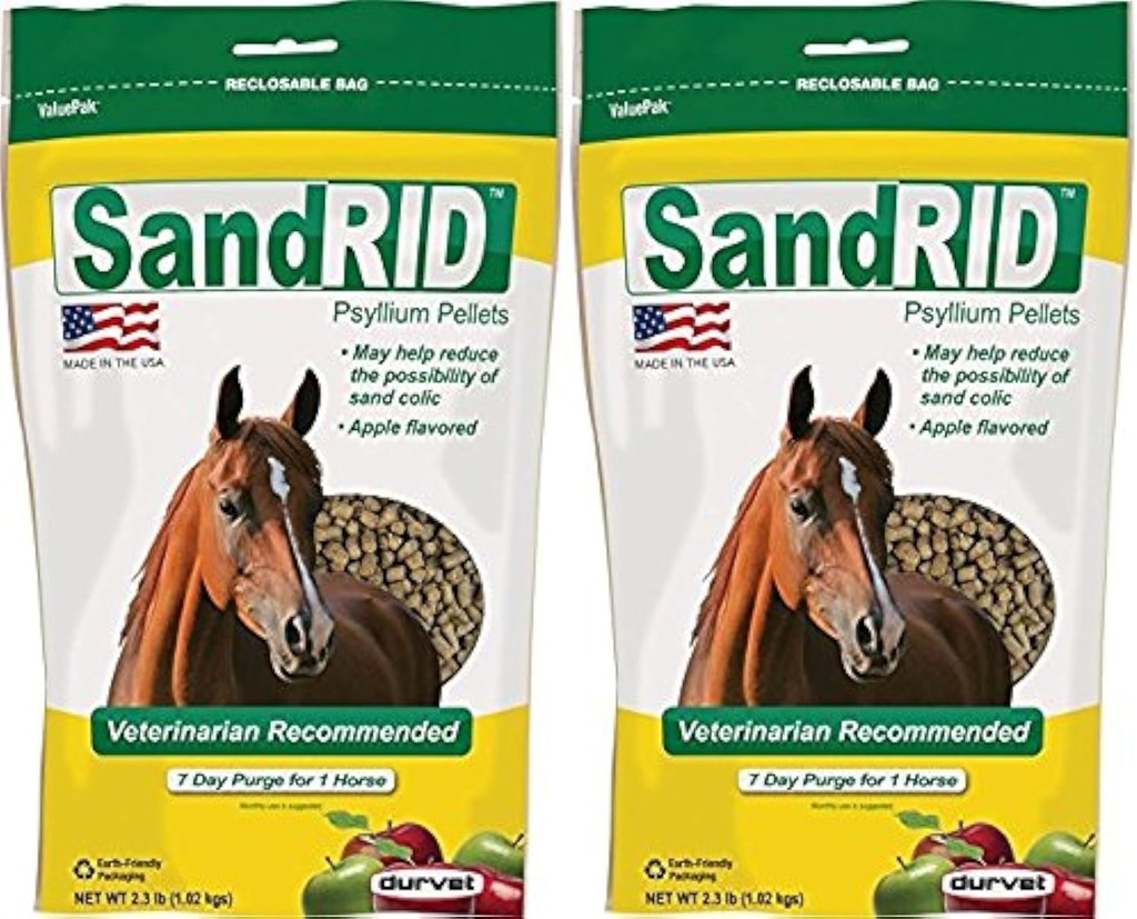 Pacote de Valores de Psyllium Pellets Sandrid para Equino