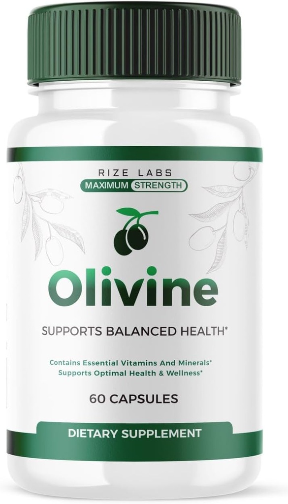 Rize labs (Suplemento Oficial de Perda de Peso Olivina, Cápsulas Superalimentares para Bem-Estar Corpo Total e um Estilo de Vida Saudável, Comprimidos para Fisique Leaner, Oli Vine Reviews, Avançado (60 Cápsulas)