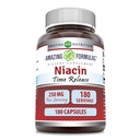 Fórmulas surpreendentes Niacin (Vitamina B3) 250 mg 180 Cápsulas Suplemento
