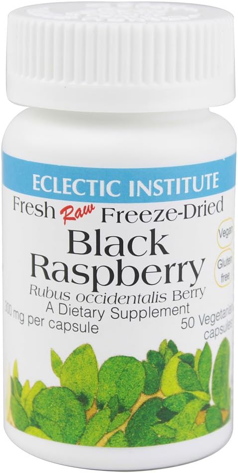 Instituto Eclético Framboesa Negra - 300 mg - 50 Cápsulas Vegetarianas