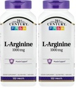 21o século L-Arginina 1000mg, força máxima 100 ea (Pacote de 2)