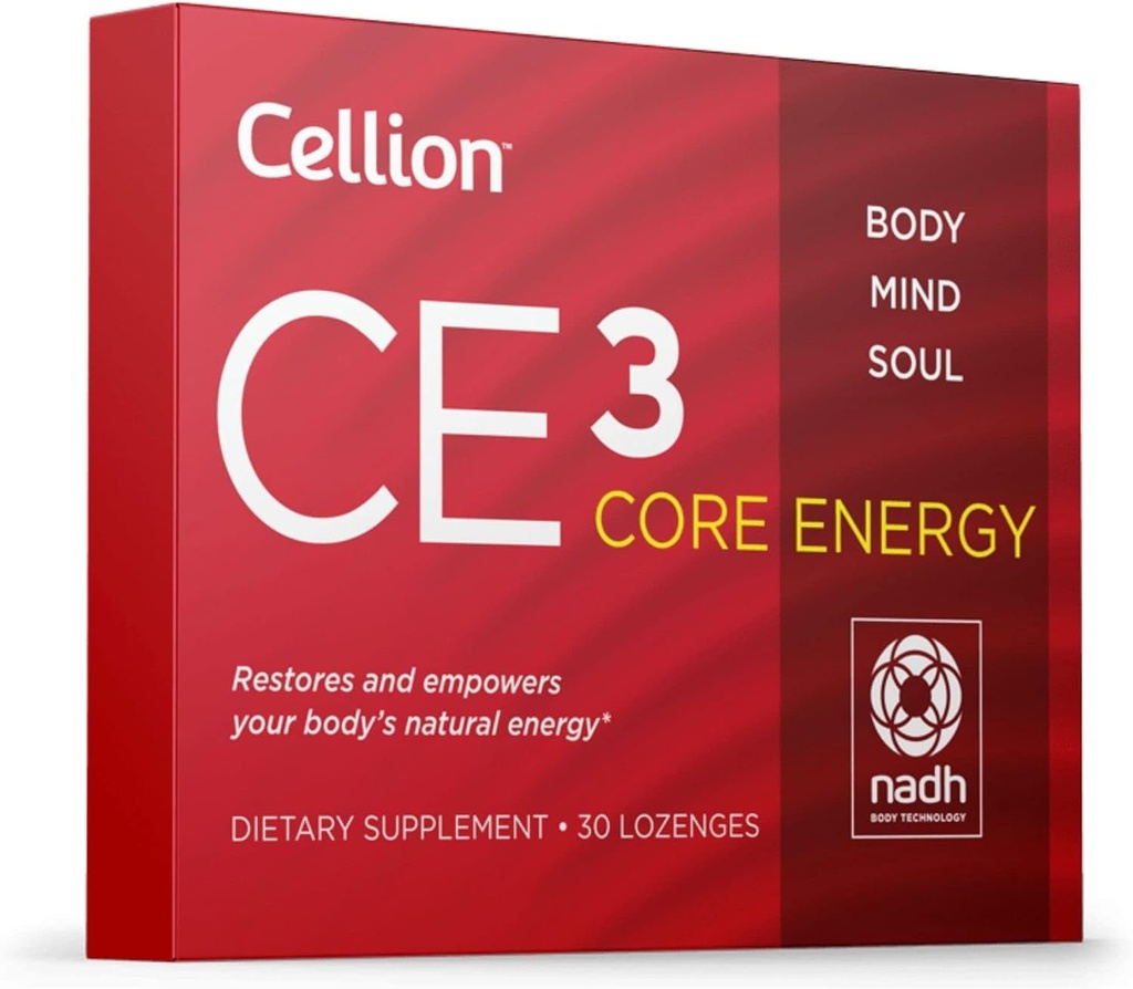Celote CE3 Núcleo de energia NADH Suplemento mais eficaz do que outros suplementos □ Melhor para a produção de energia, Metabolismo, Antienvelhecimento, Desenvolvimento de ATP celular, Desempenho Vegan 30 Conde 20mg Lozenges