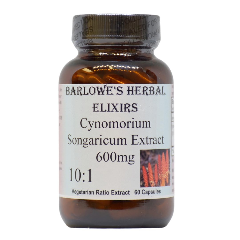 Cynomorium Songaricum Extract 10:1 □ 600mg Por cápsula □ Suplemento de ervas para Stamina, Vitalidade & Bem-Estar