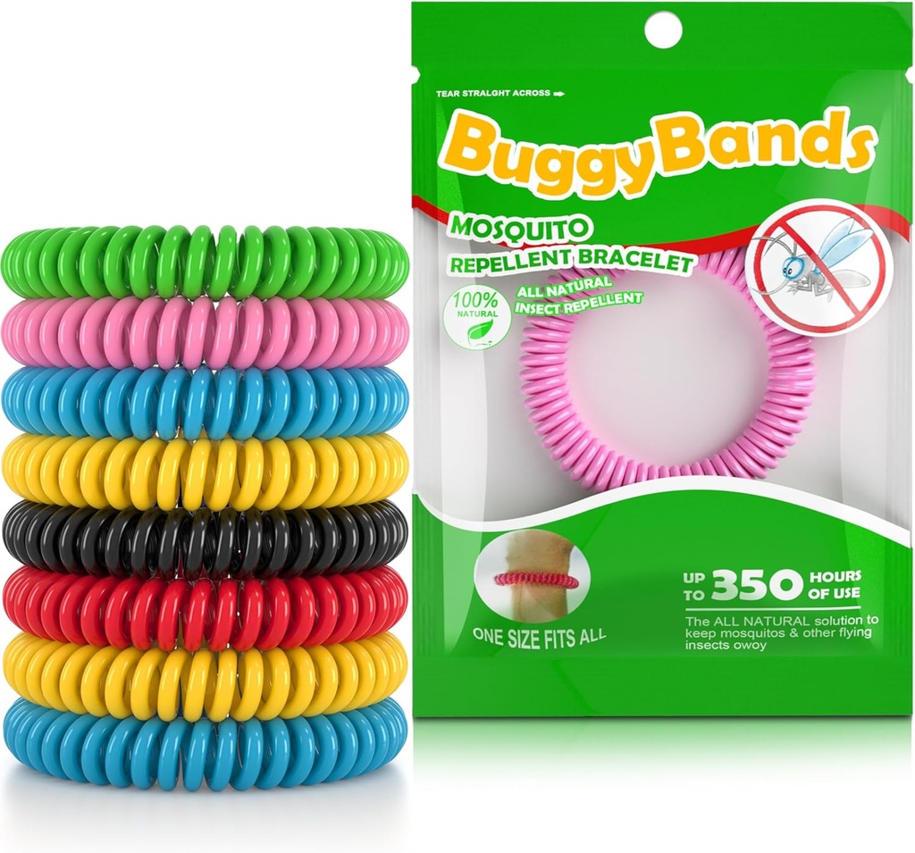 12 Pacote Pulseiras Repelentes Mosquito , Envolto individualmente , DeET Banda livre , natural e impermeável