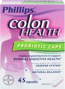 Phillips Colon Health, Probiótico Caps, 45 quilates.