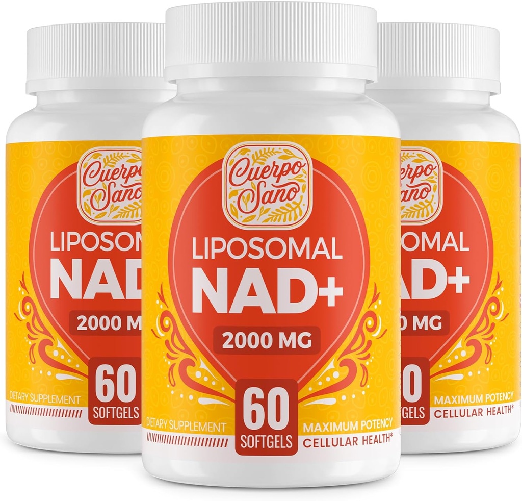 2000 MG NAD Supplement, NAD lipossomal+ com alta absorção, mais eficiente do que o Riboside Nicotinamida, Pure & Plus Boosting Supplement, Envelhecimento Defesa, Metabolismo e Celular, 180 softgels